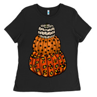 Black pumpkin halloween Ladies Tee - RacoonDesign