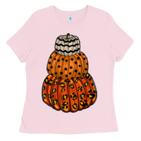 Bubblegum Pink pumpkin halloween Ladies Tee - RacoonDesign
