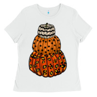 White pumpkin halloween Ladies Tee - RacoonDesign