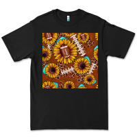 Football Leopard Sunflower Seamless Pattern Premium Tee | Teevron