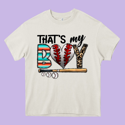 Baseball Heavy Core Tee Designed By Cowhidedigitalart