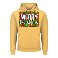 Vintage Mustard merry christmas brushstroke Vintage Hoodie - Jasminsmagicworld