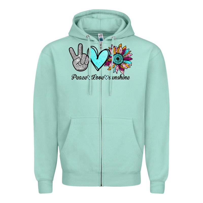 Peace Love Sunshine Zipper Hoodie by Bettercallsaul | Teevron