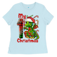 My First Christmas Dragon Ladies Tee | Teevron