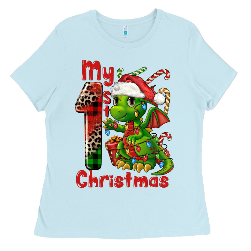 My First Christmas Dragon Ladies Tee by FaDigitalArtStudio | Teevron