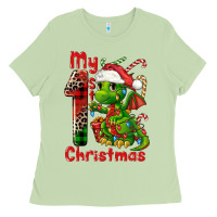 Matcha my first christmas dragon Ladies Tee - FaDigitalArtStudio