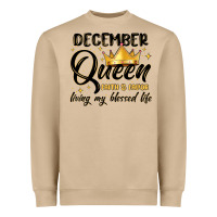 December Queen Faith And Favor Living My Blessed L Heavyweight Sweatshirt | Teevron