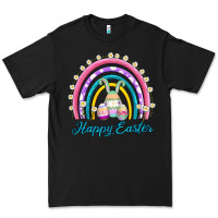 Black easter egg bunny rainbow Premium Tee - AdoDesignShop