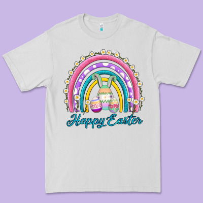 Easter Egg Bunny Rainbow Premium Tee Designed By Adodesignshop