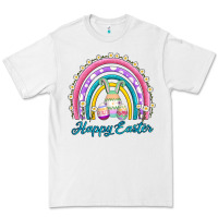 White easter egg bunny rainbow Premium Tee - AdoDesignShop
