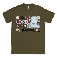 Army Green the lord is my shepherd Classic Tee - MaliasSmallBusiness