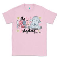 Bubblegum Pink the lord is my shepherd Classic Tee - MaliasSmallBusiness