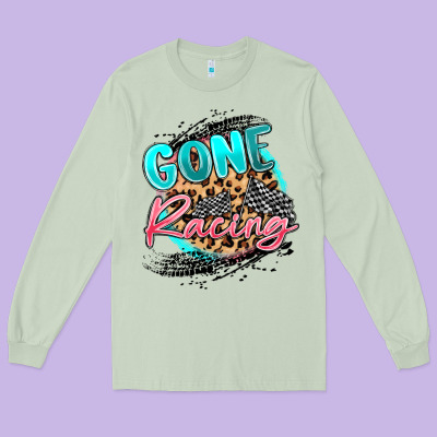 Gone Racing Long Sleeve Tee Designed By Maliassmallbusiness