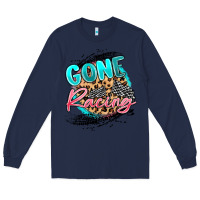 Navy gone racing Long Sleeve Tee - MaliasSmallBusiness