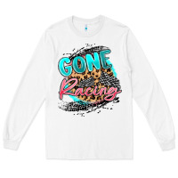 White gone racing Long Sleeve Tee - MaliasSmallBusiness