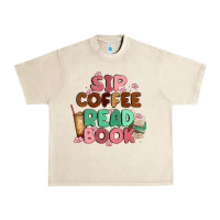 Sandshell sip coffee read book Urban Heavy Tee - MaliasSmallBusiness