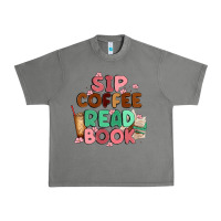 Tornado sip coffee read book Urban Heavy Tee - MaliasSmallBusiness