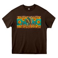 Chocolate Brown free spirit license plate Heavy Core Tee - HRA Design Shop