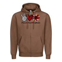 Chestnut peace love sunflower Zipper Hoodie - Bettercallsaul