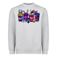 Heather Grey gaming coffee cups Heavyweight Sweatshirt - NancyCooperArtShop