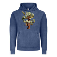 Vintage Denim cholla tree cactus Vintage Hoodie - LillyAllenDesigns
