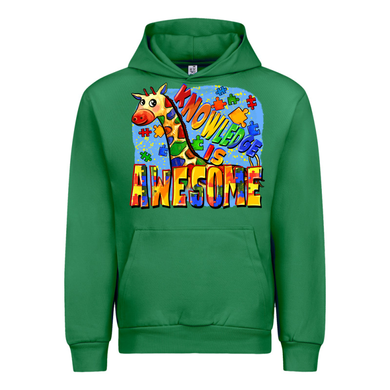 Knowledge Is Awesome Autism Giraffe Urban Hoodie by FaDigitalArtStudio | Teevron