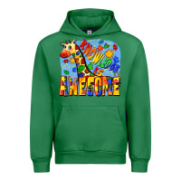 Emerald Knowledge is awesome Autism giraffe Urban Hoodie - FaDigitalArtStudio