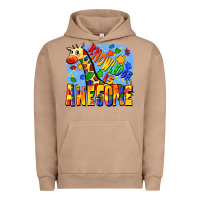 Pigment Burro Knowledge is awesome Autism giraffe Urban Hoodie - FaDigitalArtStudio