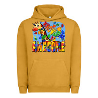 Pigment Peanut Butter Knowledge is awesome Autism giraffe Urban Hoodie - FaDigitalArtStudio