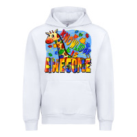 White Knowledge is awesome Autism giraffe Urban Hoodie - FaDigitalArtStudio