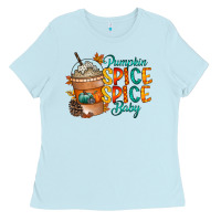 Baby Blue pumpkin spice baby Ladies Tee - RacoonDesign