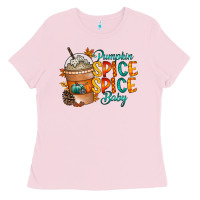 Bubblegum Pink pumpkin spice baby Ladies Tee - RacoonDesign