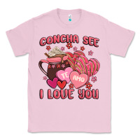 Bubblegum Pink concha see te amo  i love you Classic Tee - MaliasSmallBusiness