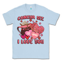 Dusty Blue concha see te amo  i love you Classic Tee - MaliasSmallBusiness