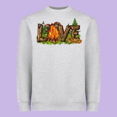 Camping Love Heavyweight Sweatshirt Designed By Nancycooperartshop