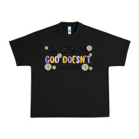 Black when all else fails god doesnt Urban Heavy Tee - MaliasSmallBusiness