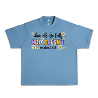 Pebble Blue when all else fails god doesnt Urban Heavy Tee - MaliasSmallBusiness