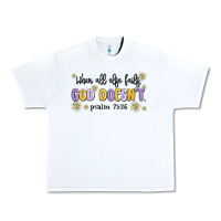White when all else fails god doesnt Urban Heavy Tee - MaliasSmallBusiness