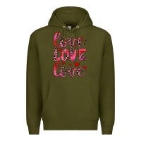Army Green love valentines day Premium Hoodie - JahusDesignShop