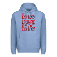 Colony Blue love valentines day Premium Hoodie - JahusDesignShop