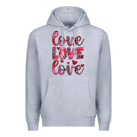 Heather Grey love valentines day Premium Hoodie - JahusDesignShop