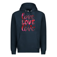 Navy love valentines day Premium Hoodie - JahusDesignShop