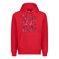 Red love valentines day Premium Hoodie - JahusDesignShop