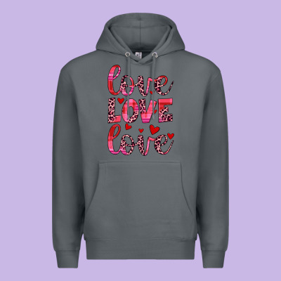 Love Valentines Day Premium Hoodie Designed By Jahusdesignshop