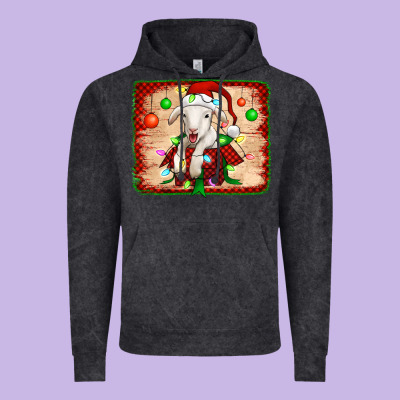 Christmas Lamb Vintage Hoodie Designed By Jasminsmagicworld