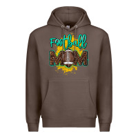 Coffee Football Mom Mother's Day Premium Hoodie - HowdyJamesFarm