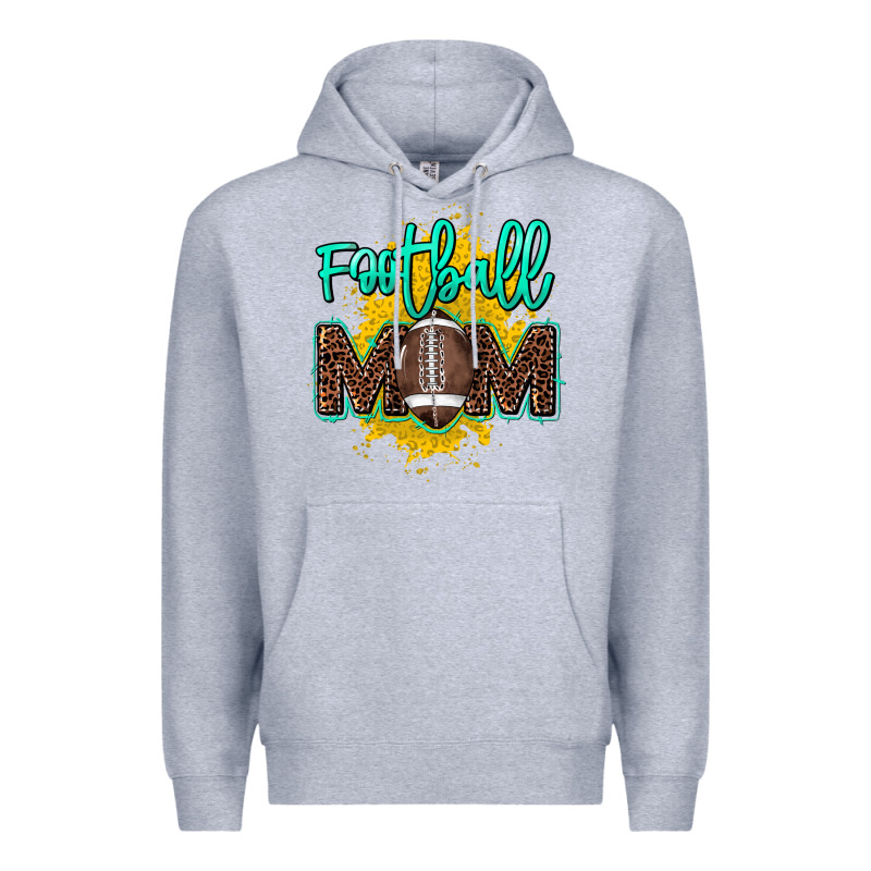 Football Mom Mother's Day Premium Hoodie by HowdyJamesFarm | Teevron