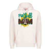 Pale Pink Football Mom Mother's Day Premium Hoodie - HowdyJamesFarm