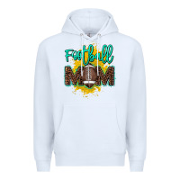 White Football Mom Mother's Day Premium Hoodie - HowdyJamesFarm