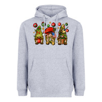 Heather Grey Christmas Army Gnomes 4th of july Heavyweight Hoodie - HowdyJamesFarm